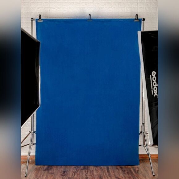 🔸️NWOT Blue 6x9 Ft Microfiber Photography Backdrop - Picture 2 of 7